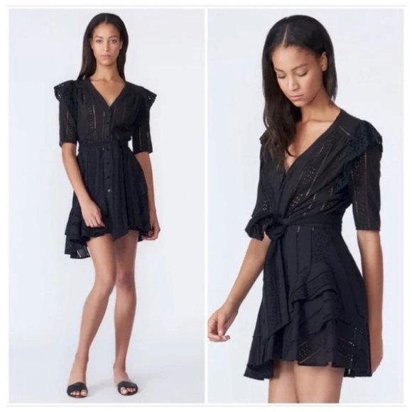 NWOT Veronica Beard Sima black dress - Picture 4 of 4